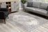 2' X 4' Gray Distressed Medallion Area Rug